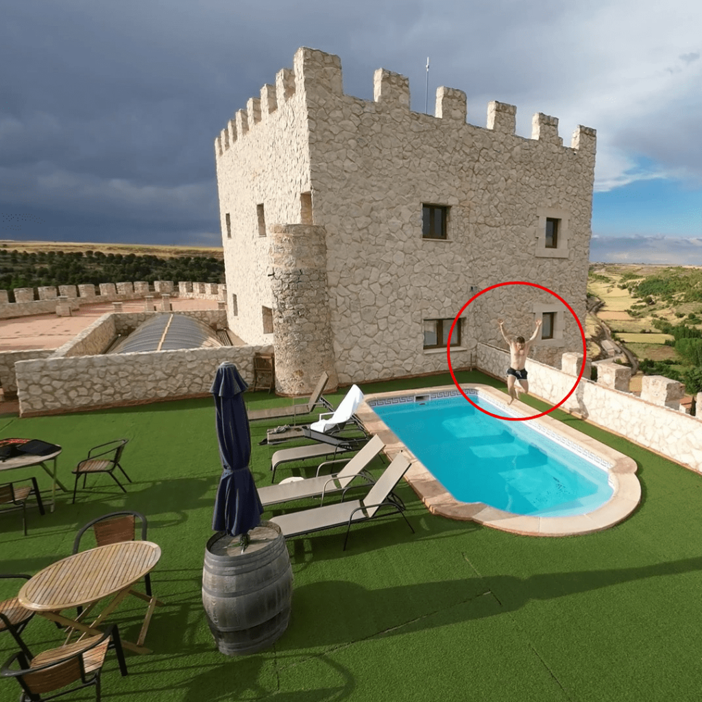 Castillo de Curiel - Piscina en la torre2