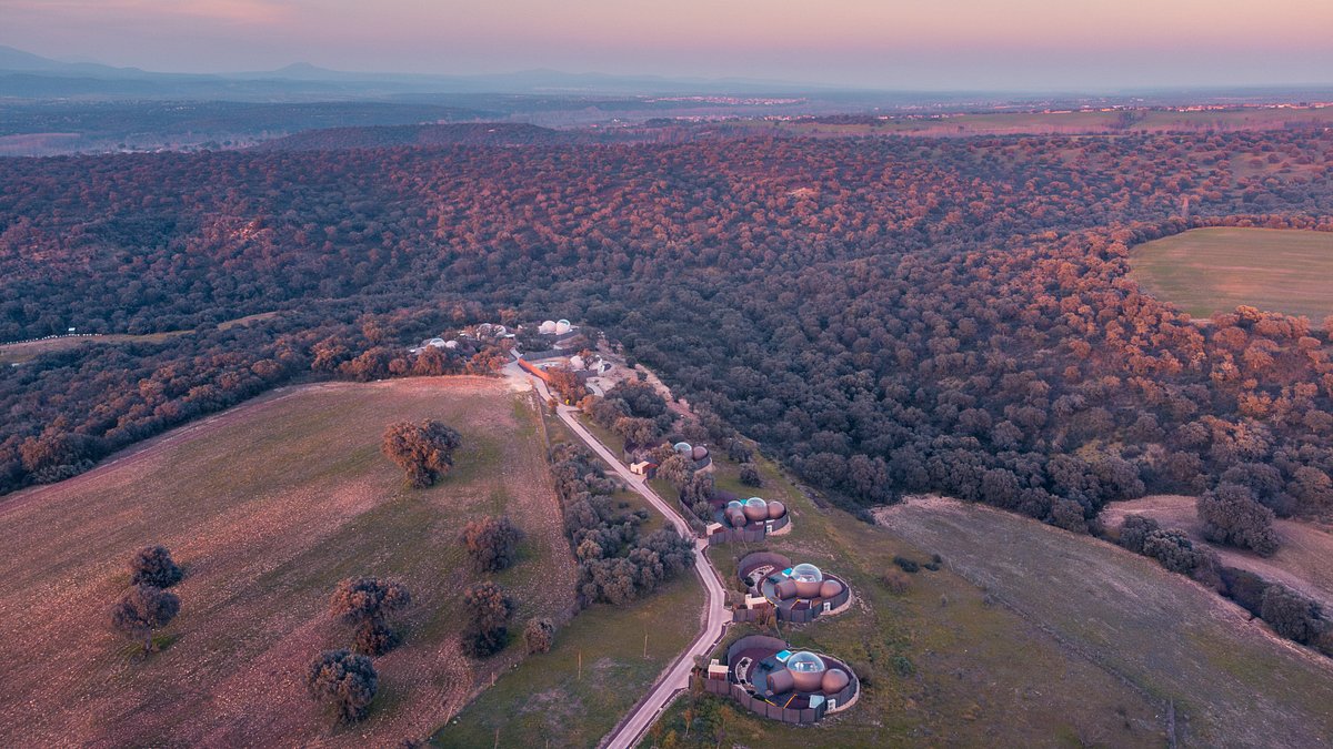 glamping desde el dron Miluna-Open-Natura-Rooms-dron-descubriendo-viajes