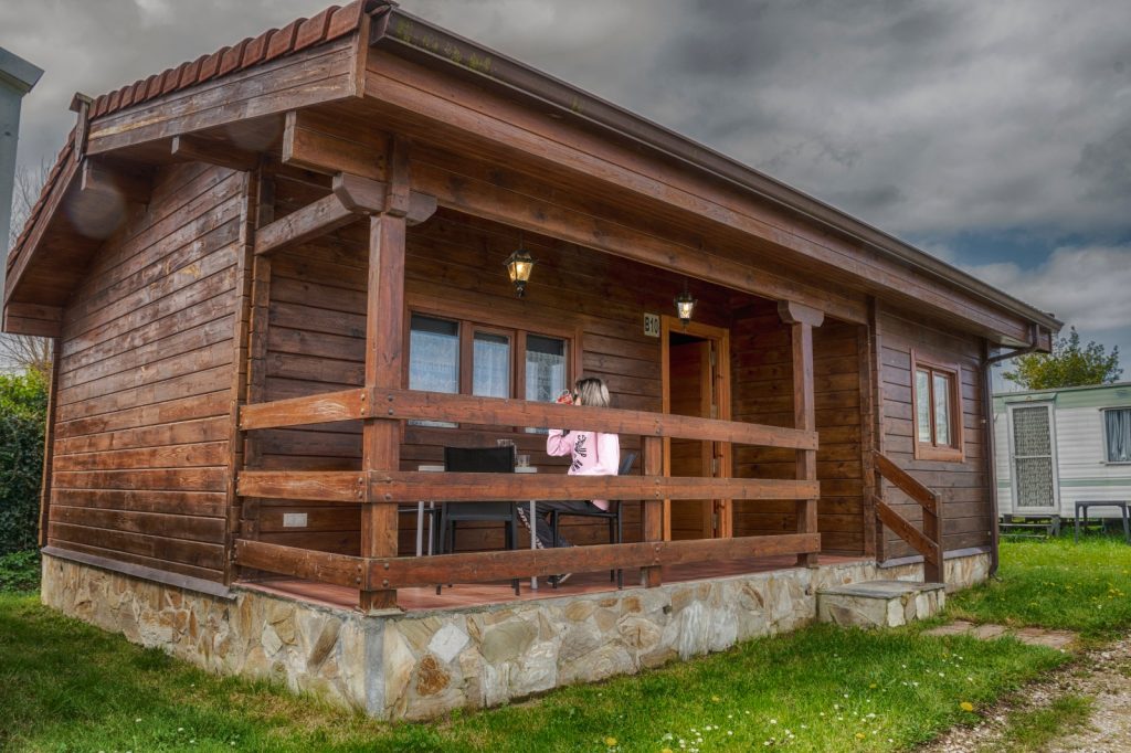 Bungalow de madera del Camping Somo Parque