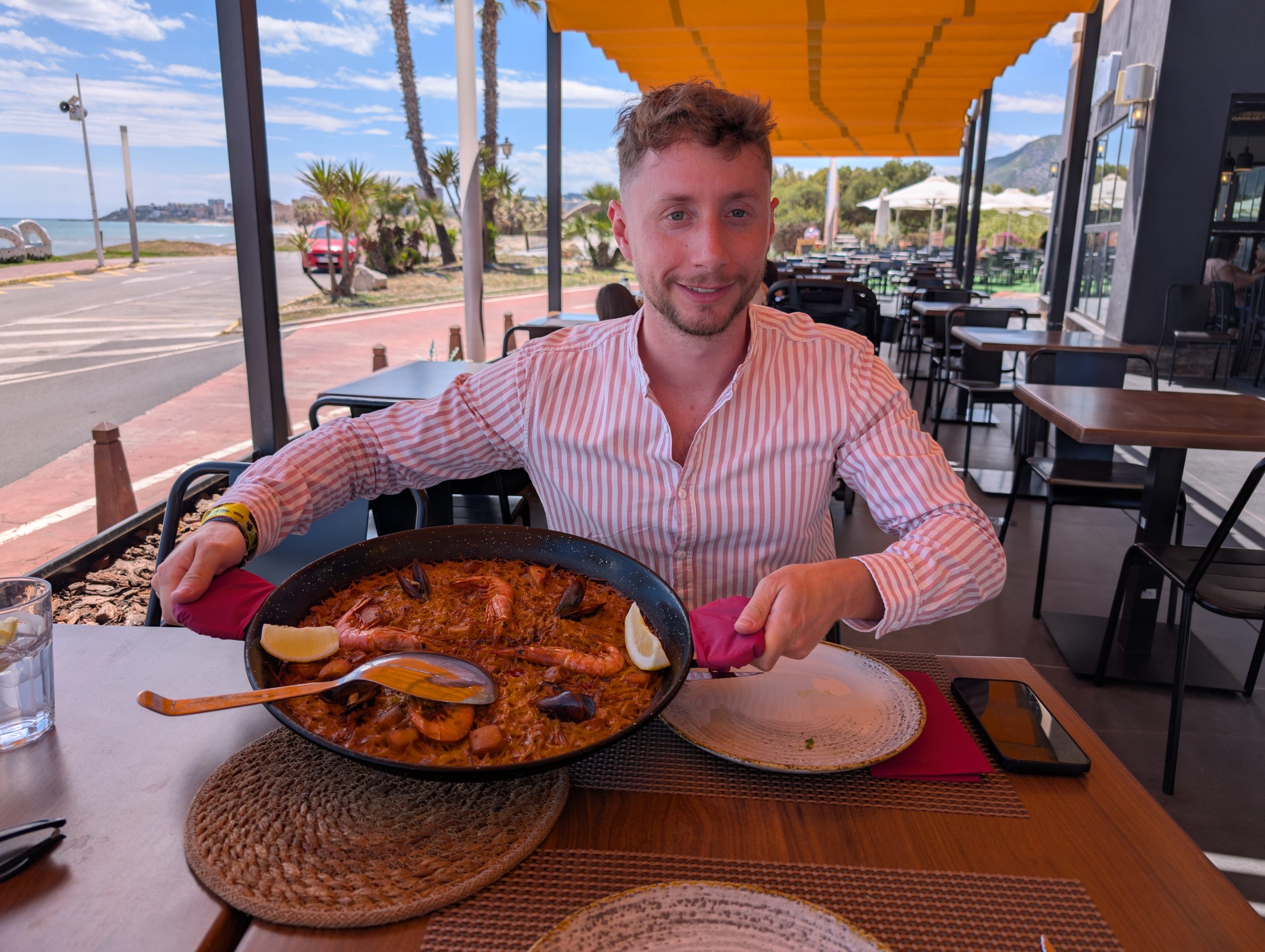 Comida del buffet del Hotel Magic Games, en Magic World