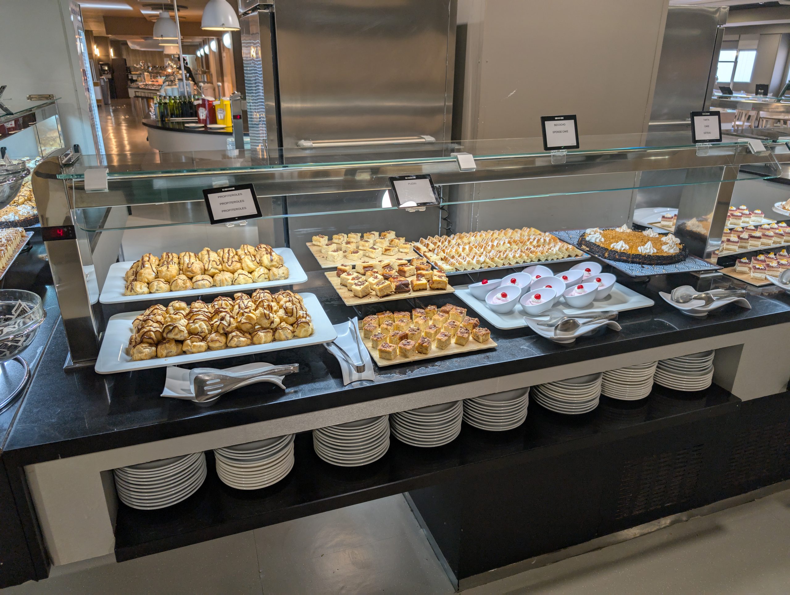 Postre del buffet del Hotel Magic Games