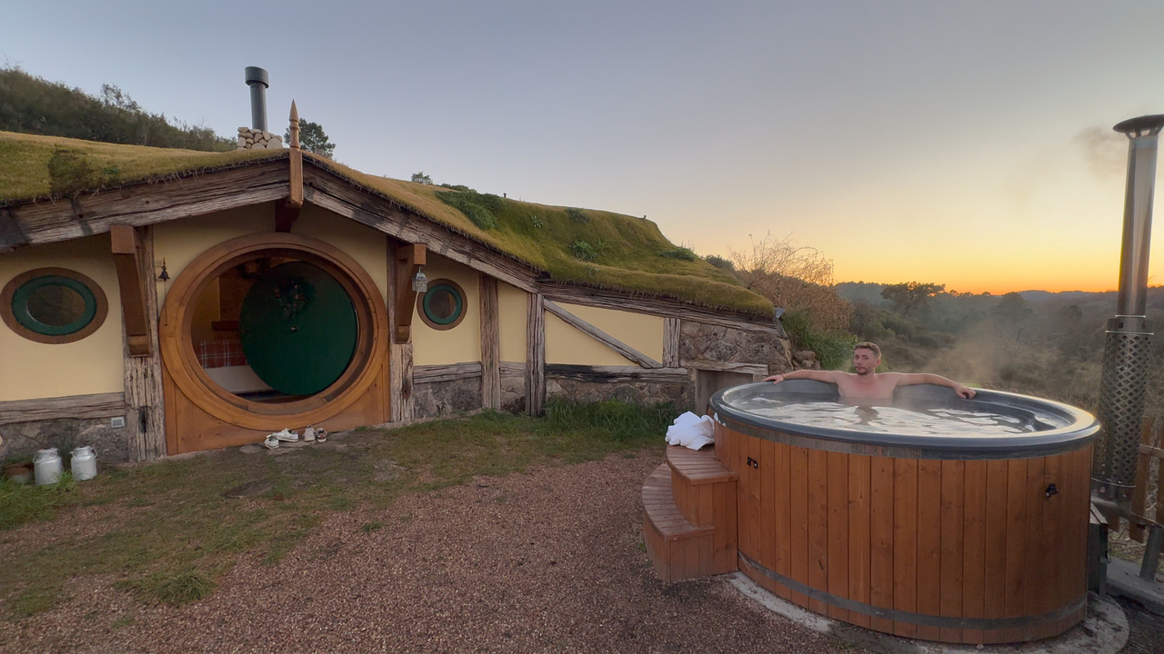 La comarca de veratton - Baño nordico y casita hobbit - Descubriendo viajes