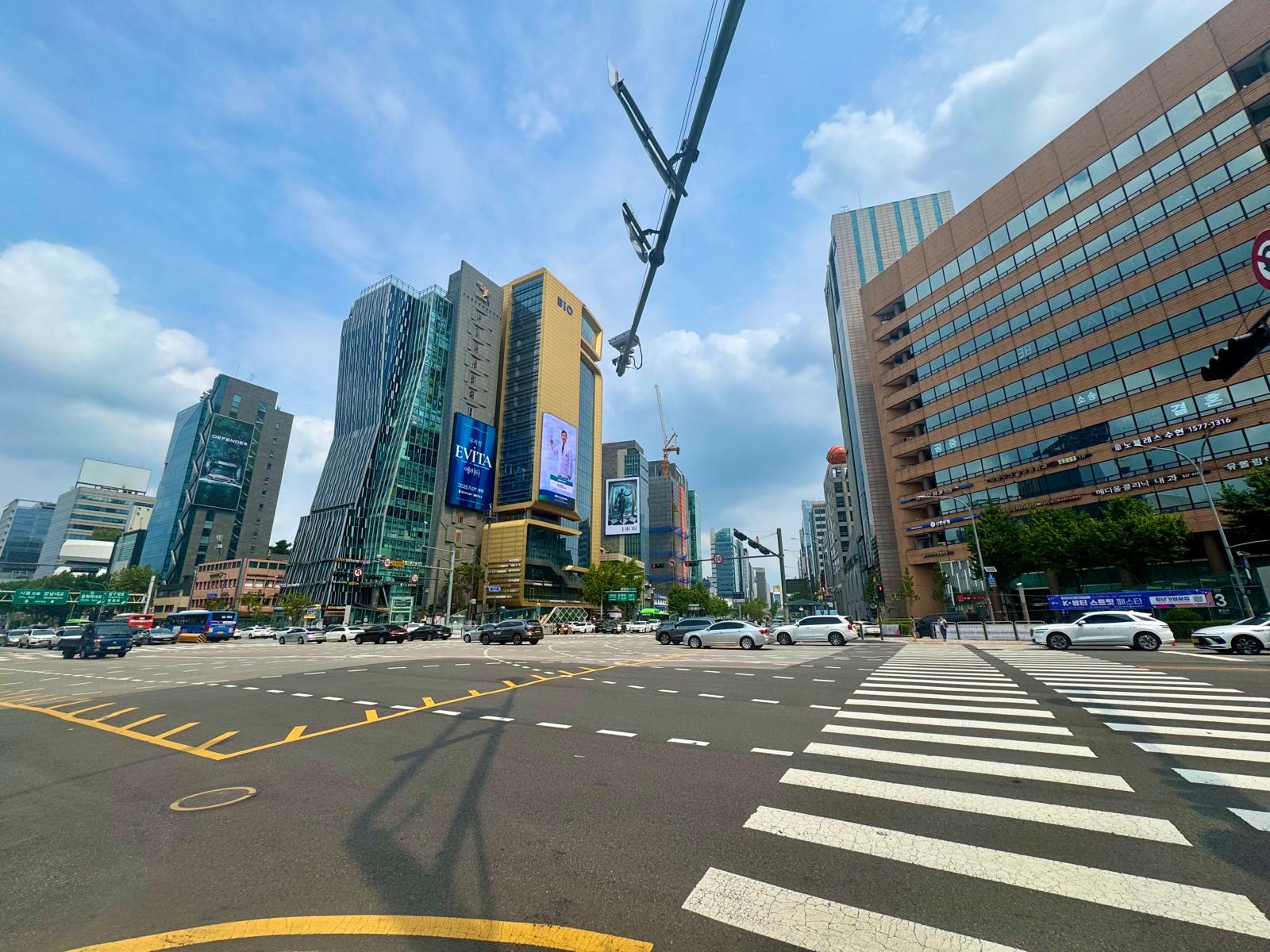 Calles del barrio de Gangnam, en Seúl