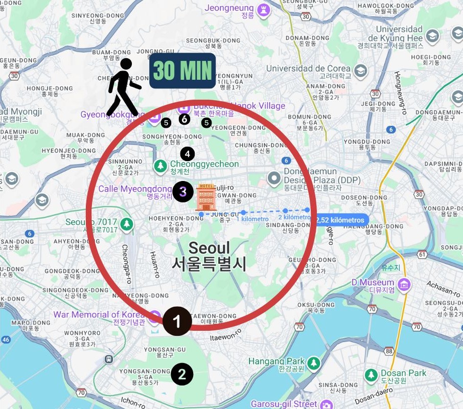 Myeongdong-map guide-descubriendo-viajes