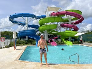 Foto en el parque acuático para adolescentes del hotel Nickelodeon