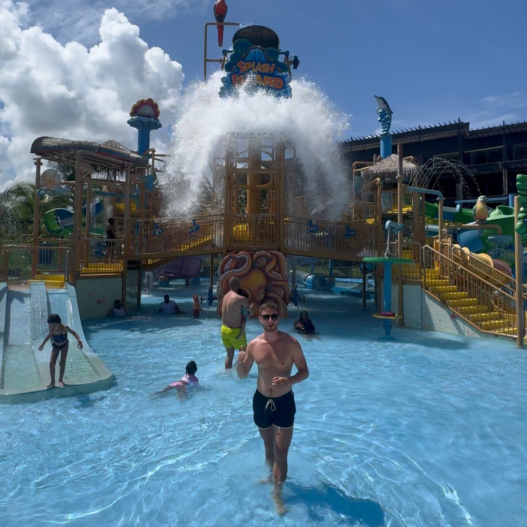 Foto en el parque acuático del hotel Lopesan Costa Bavaro en Punta Cana