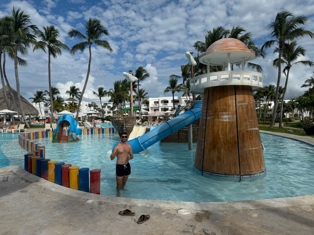 Foto en el mini parque acuático del hotel Sunscape Dominicus La Romana