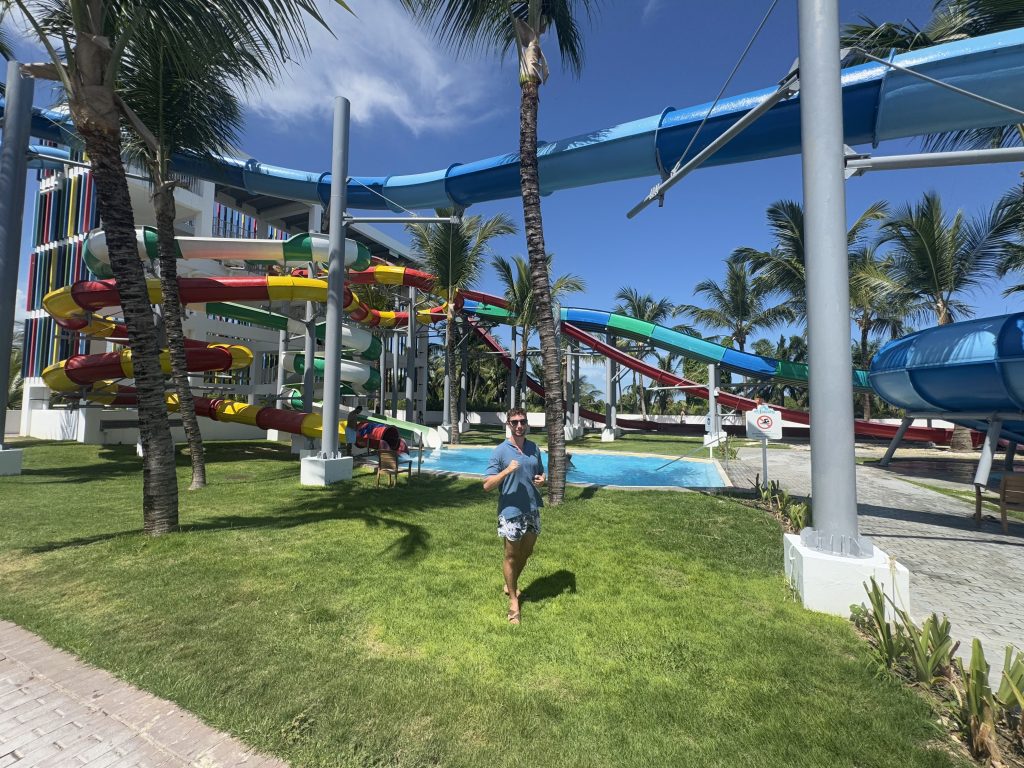 Foto en el Parque acuático del hotel RIU Palace Bávaro