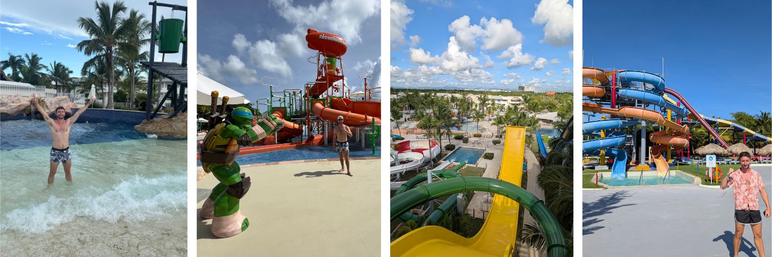 Portada sobre los hoteles con parque acuático en Punta Cana que he visitado