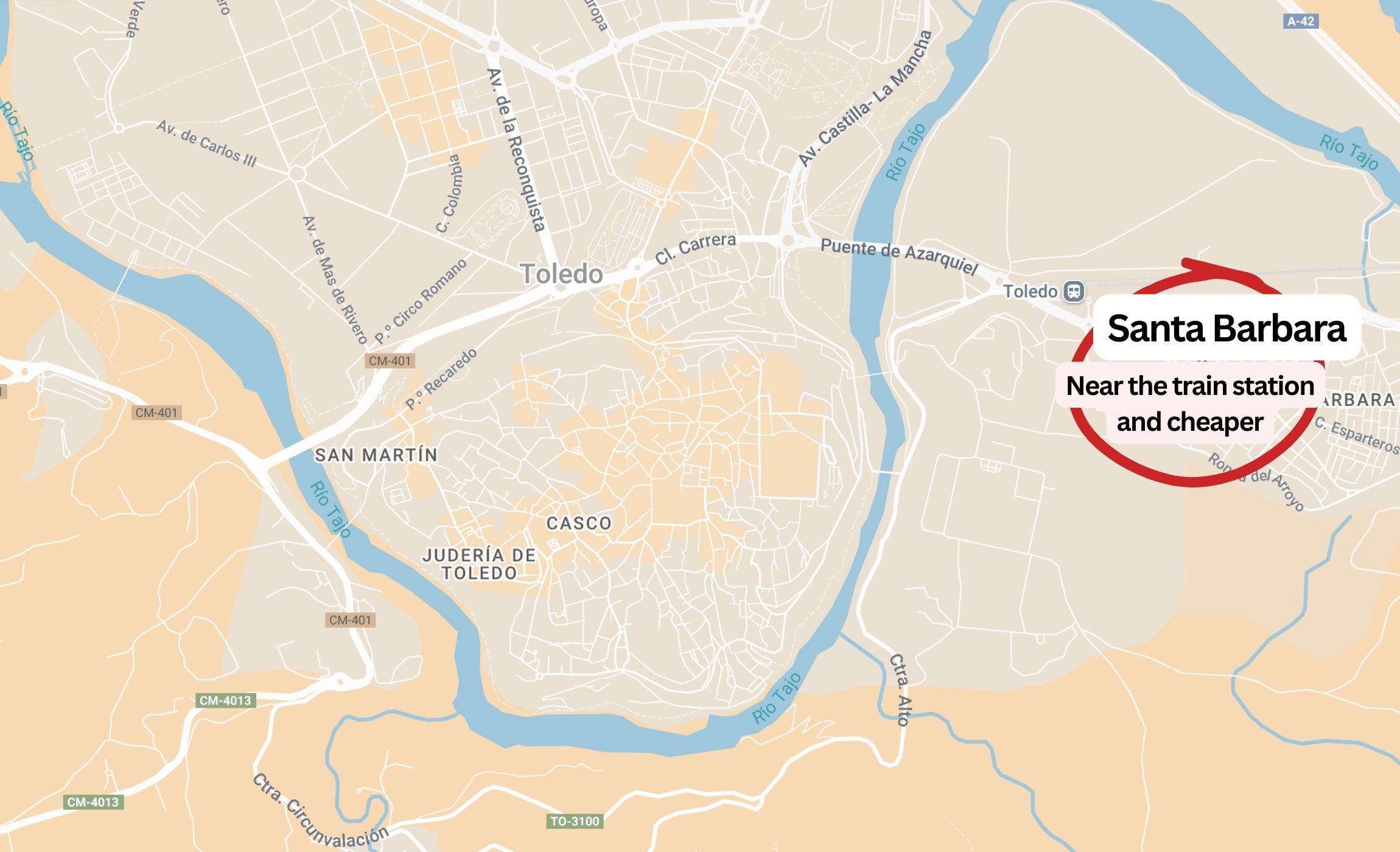 Santa Barbara Train Station - Where to stay in Toledo - Discovering Stays - Descubriendo Viajes