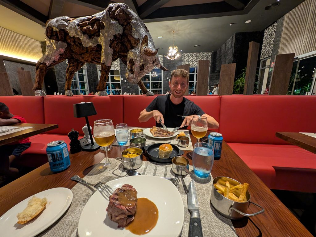 Foto en el restaurante Steak House del hotel RIU Palace Bávaro