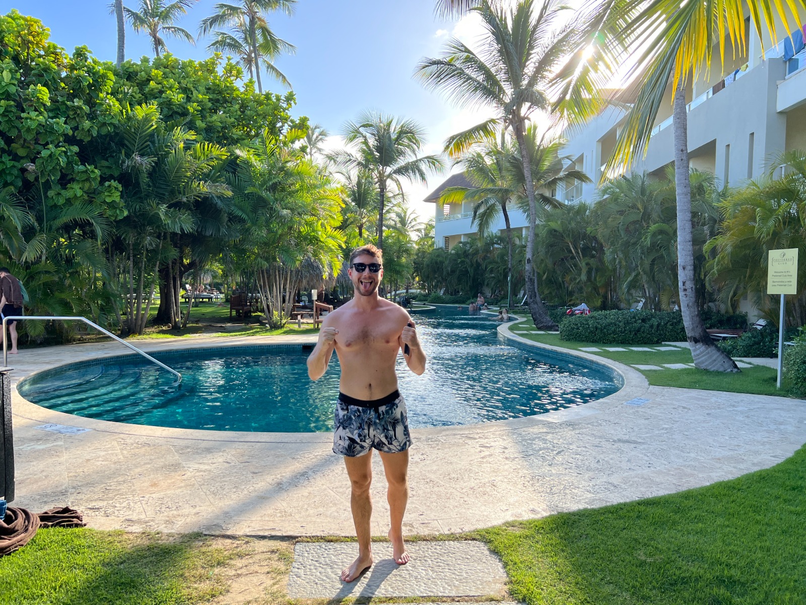 Zona de piscinas tranquilas del Dreams Royal Beach