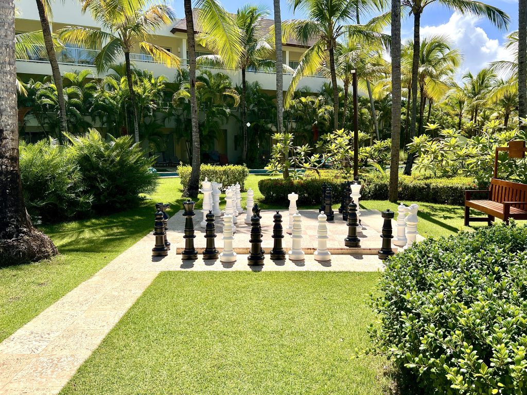 Dreams Royal Punta Cana - garden chess - Discovering Stays