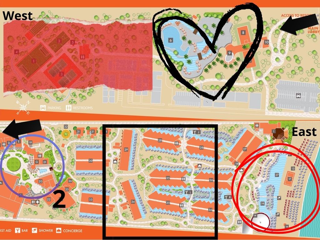 Map of Nickelodeon Punta Cana