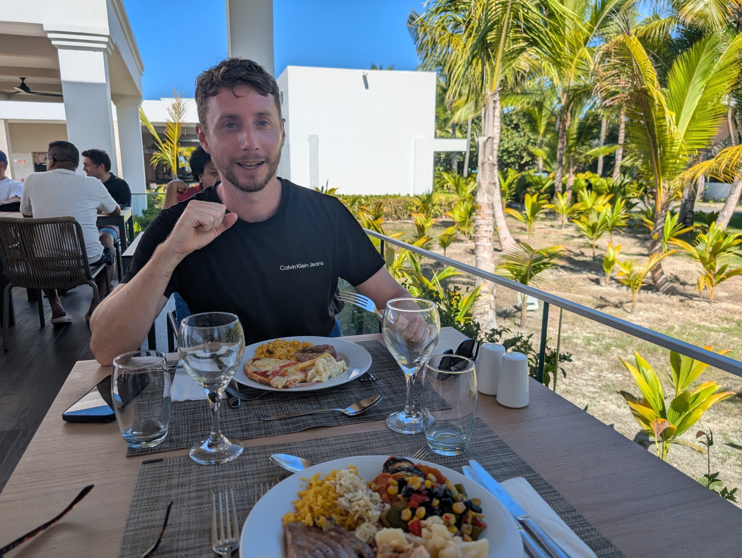 Terraza del buffet del RIU Palace Bávaro