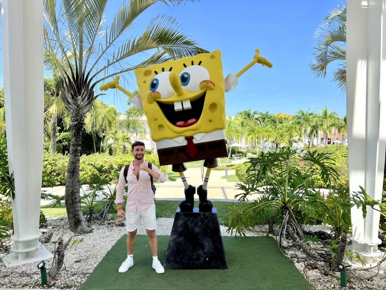 Zona temática de Bob Esponja en el Nickelodeon Punta Cana