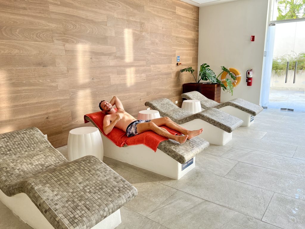 Camillas de relax del spa del Dreams Cap Cana