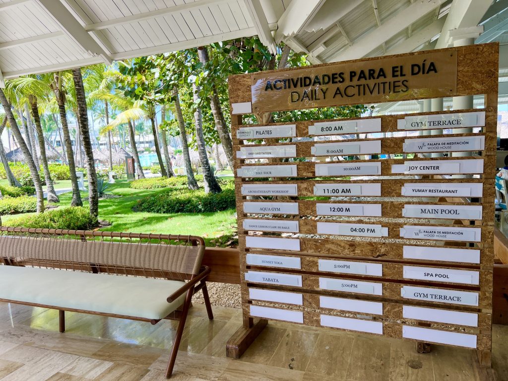 Meliá Punta Cana - daily activities program - Discovering Stays