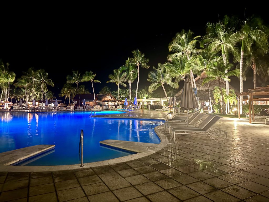 Pool at night
