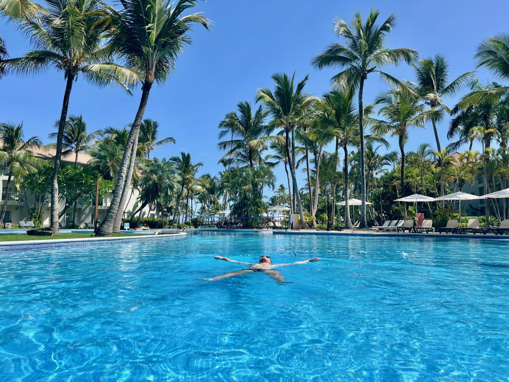 Peace and quiet at the main pool