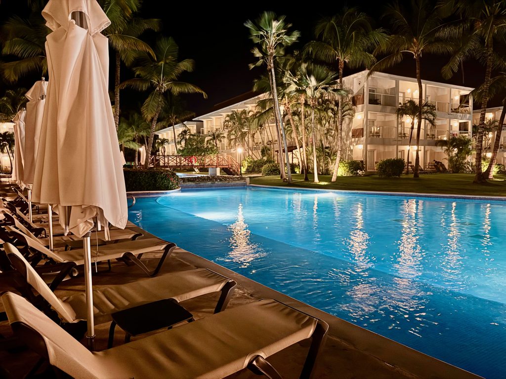 Pool at night