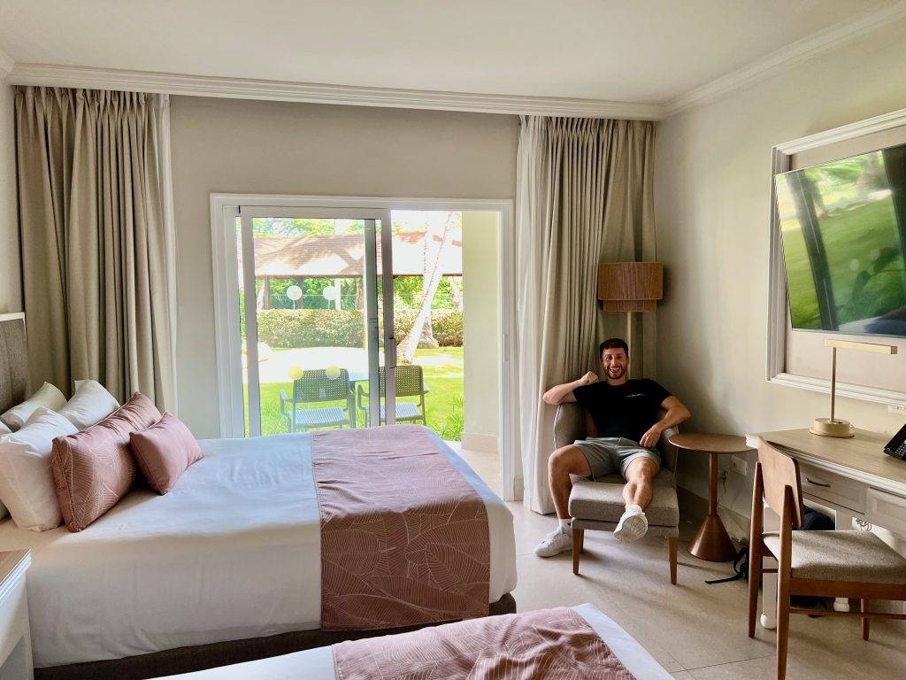 Room with several pillows