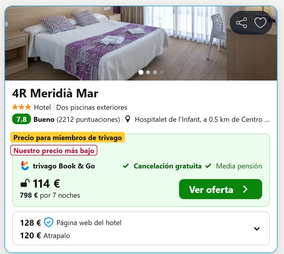 precio r4 meridia mar desucbriendo viajes