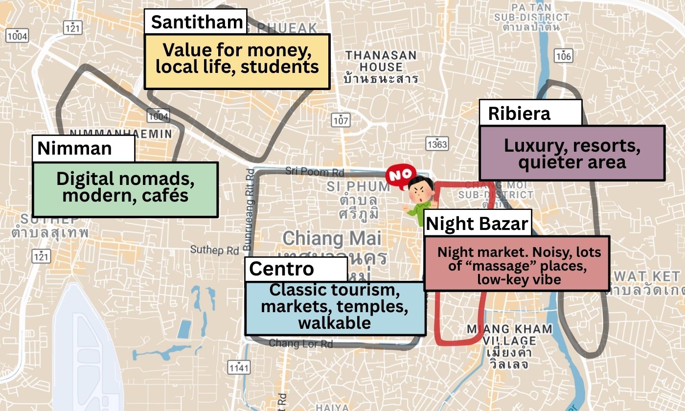 Chiang Mai Areas Map
