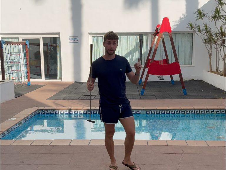 Piscina infantil del Playacartaya con juegos de agua