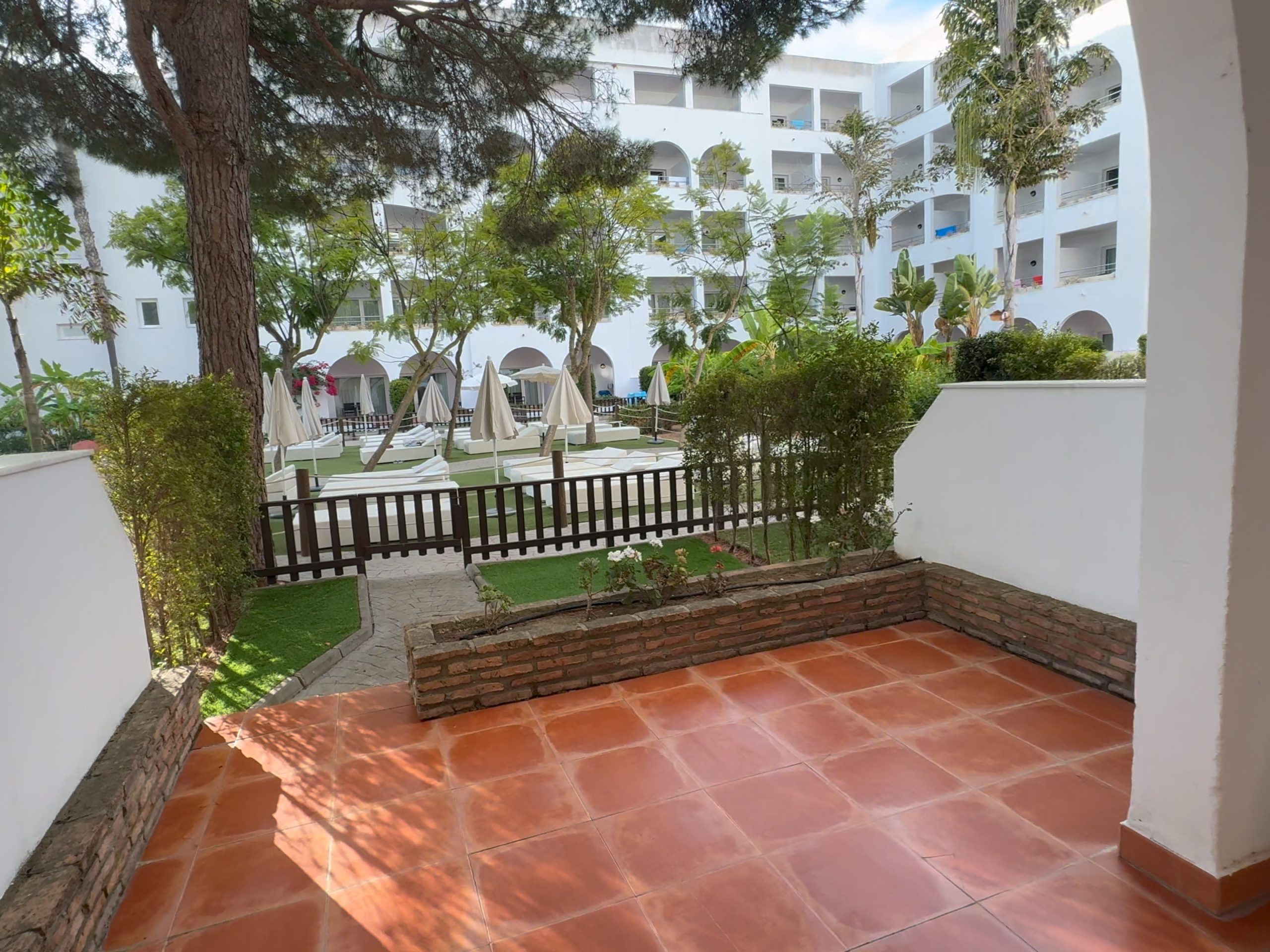 Terraza con vistas al pinar