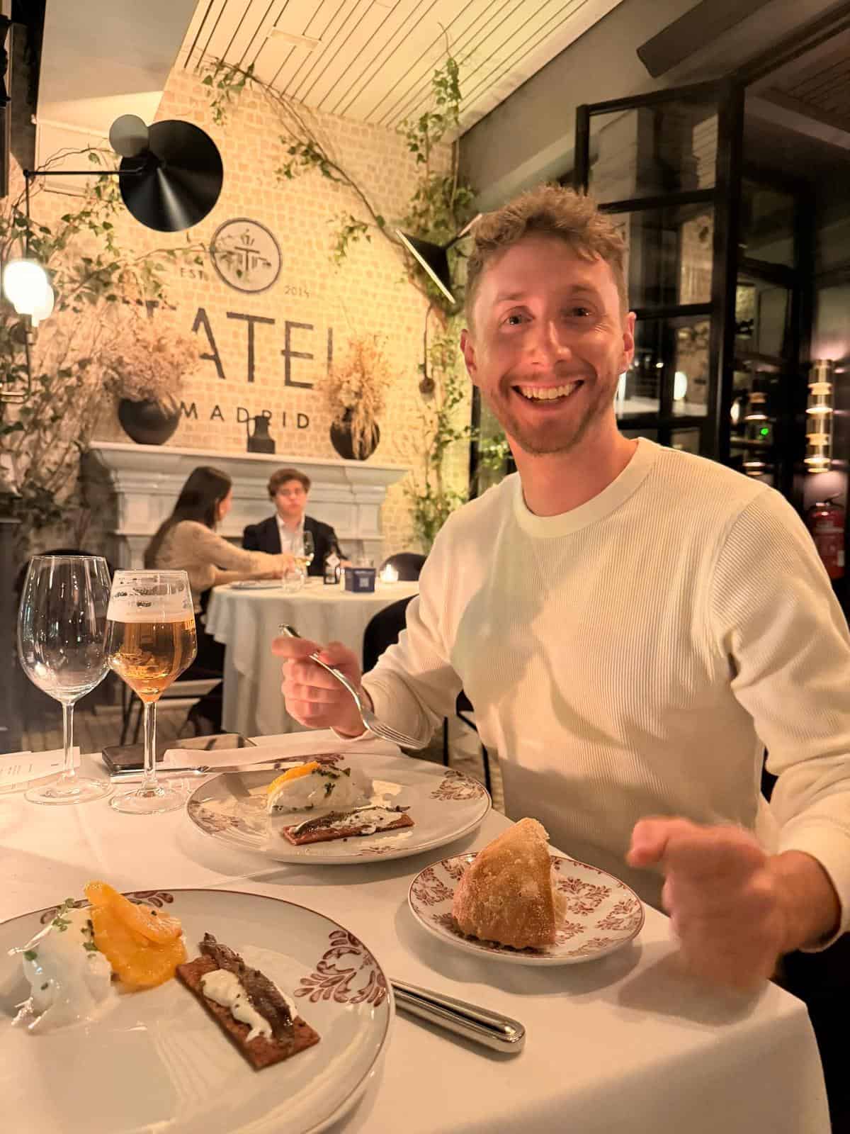 Cena para dos personas en Tatel Madrid