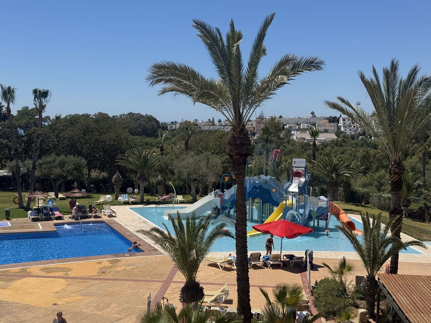 Parque acuático infantil con toboganes del Servigroup Marina Playa en Mojácar