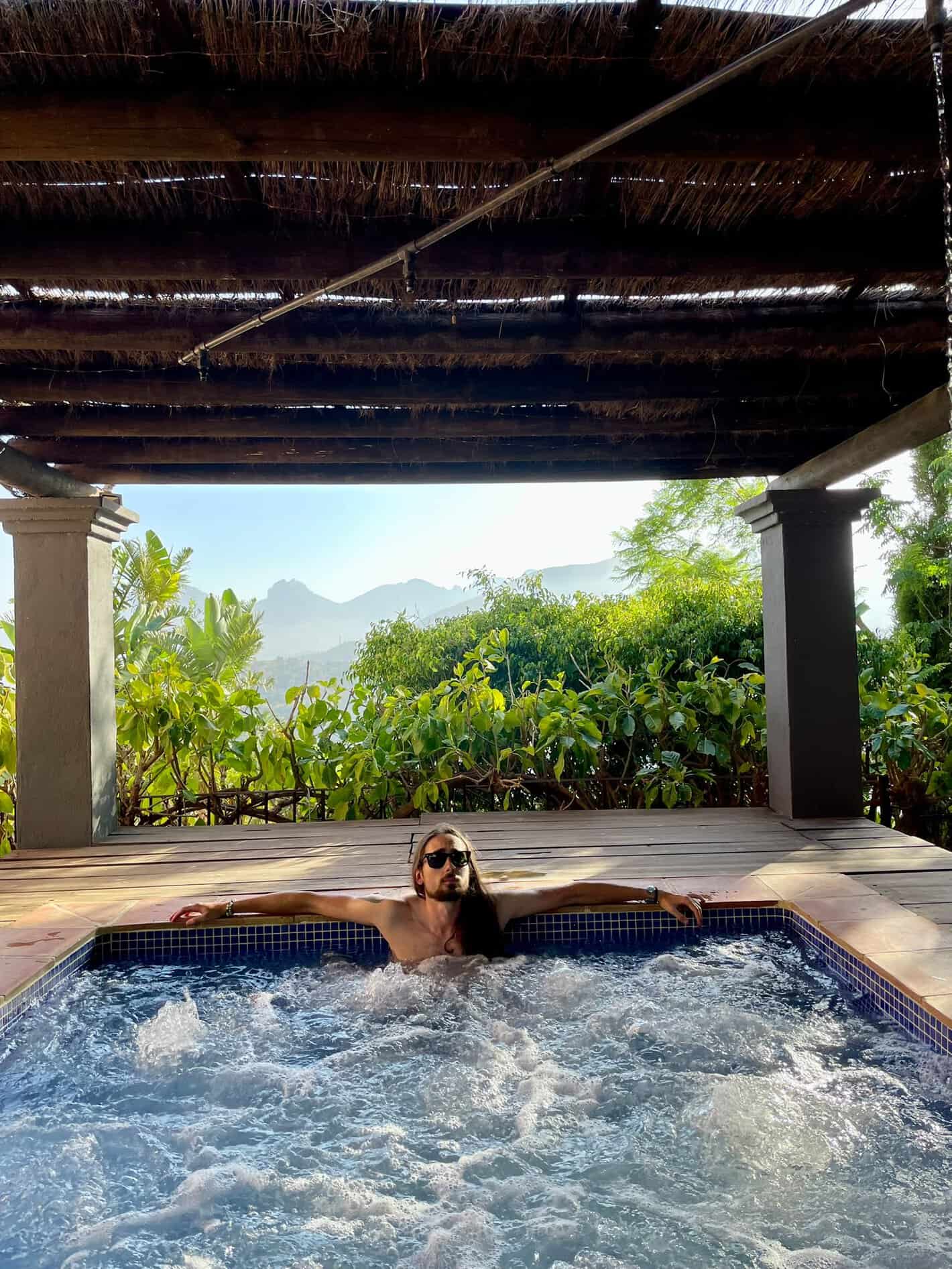 Jacuzzi exterior de Finca El Tossal