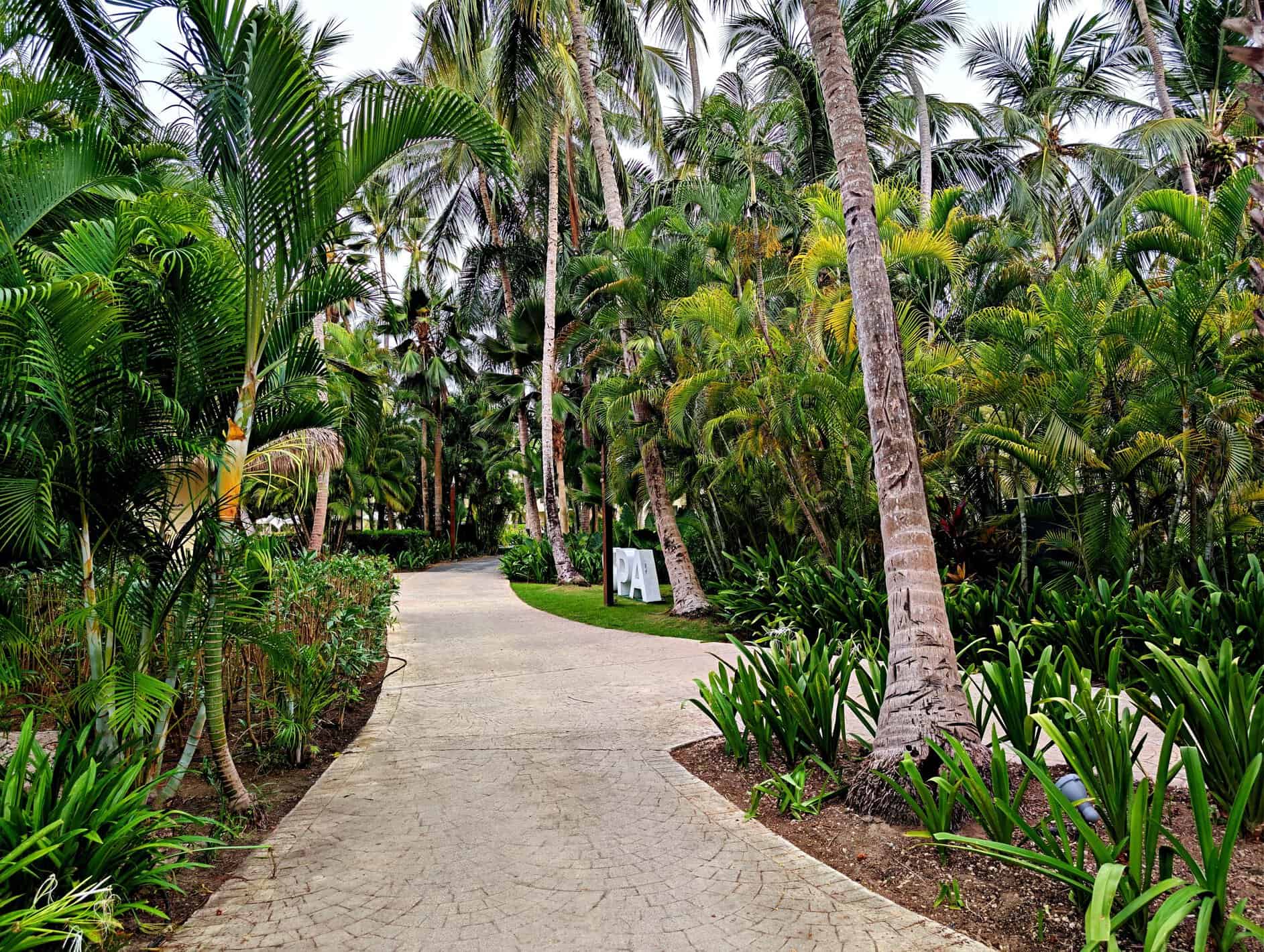 Jardines del resort Impressive Punta Cana