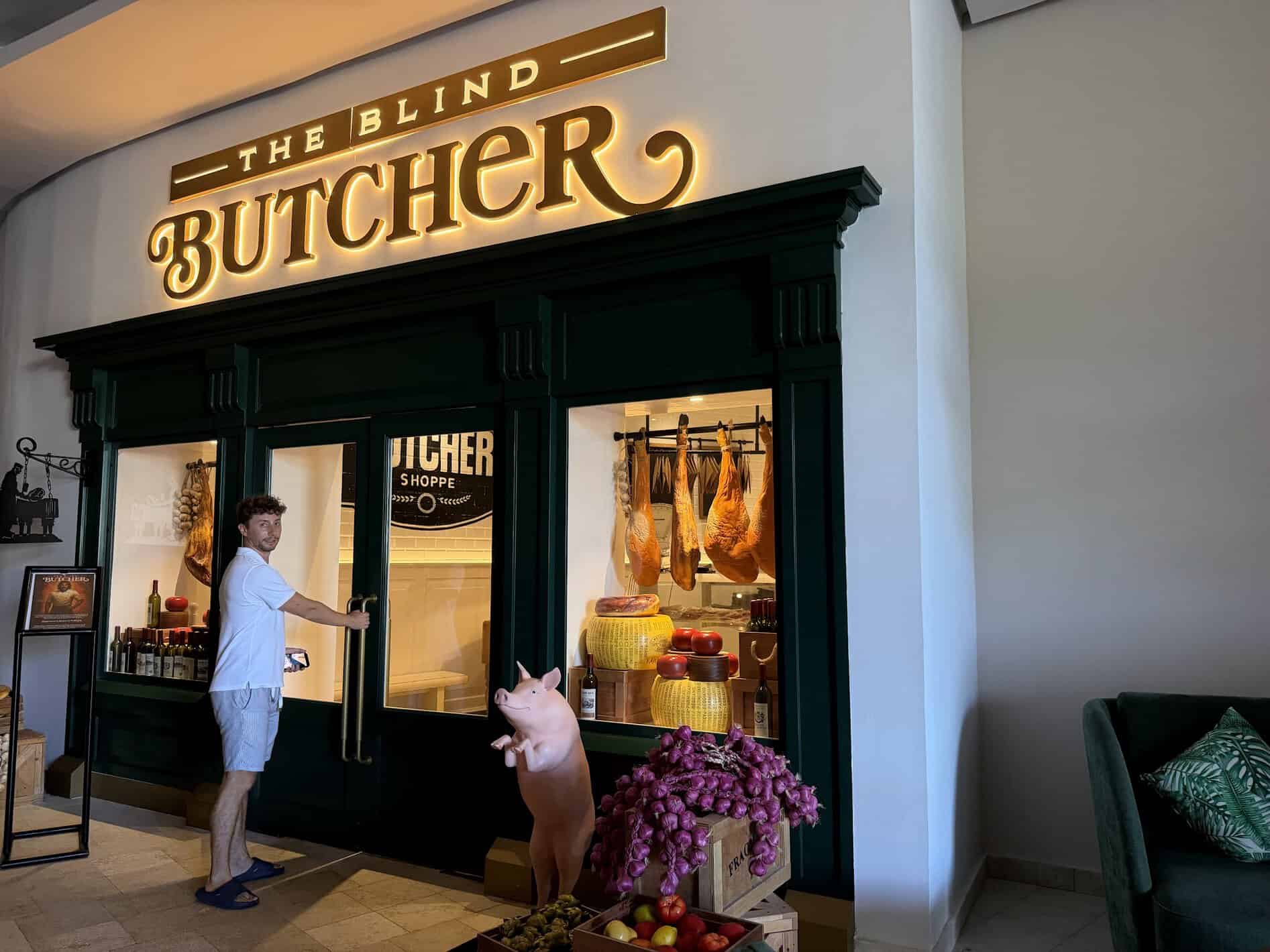 Entrada de The Blind Butcher en el Hyatt Zilara Cap Cana