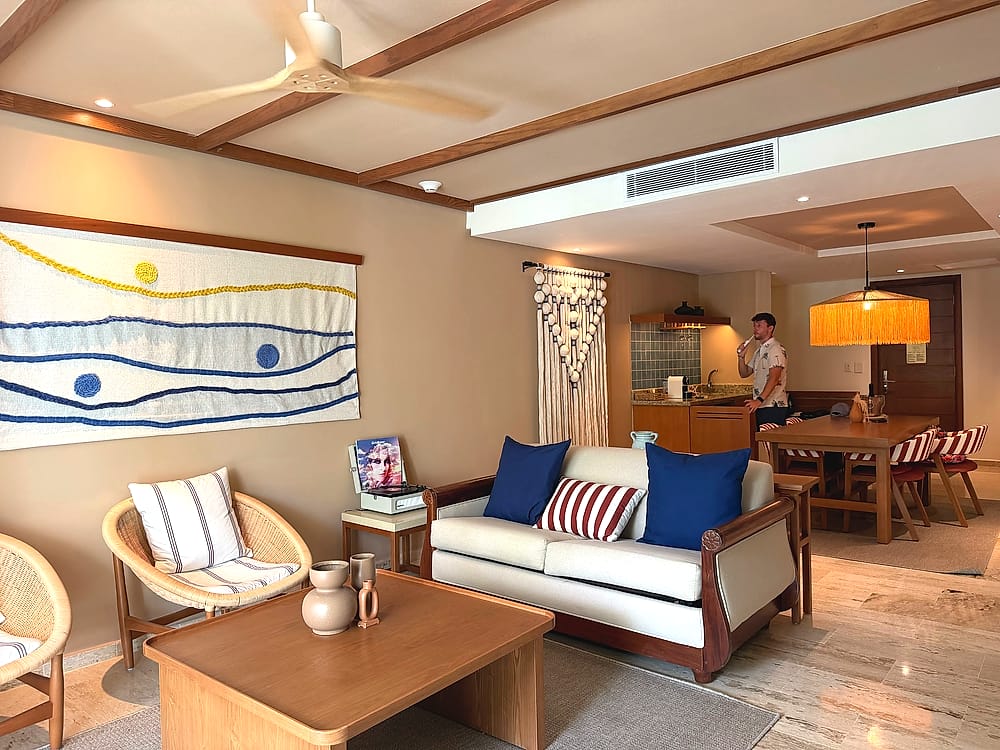 Salón de la habitación del ZEL Punta Cana