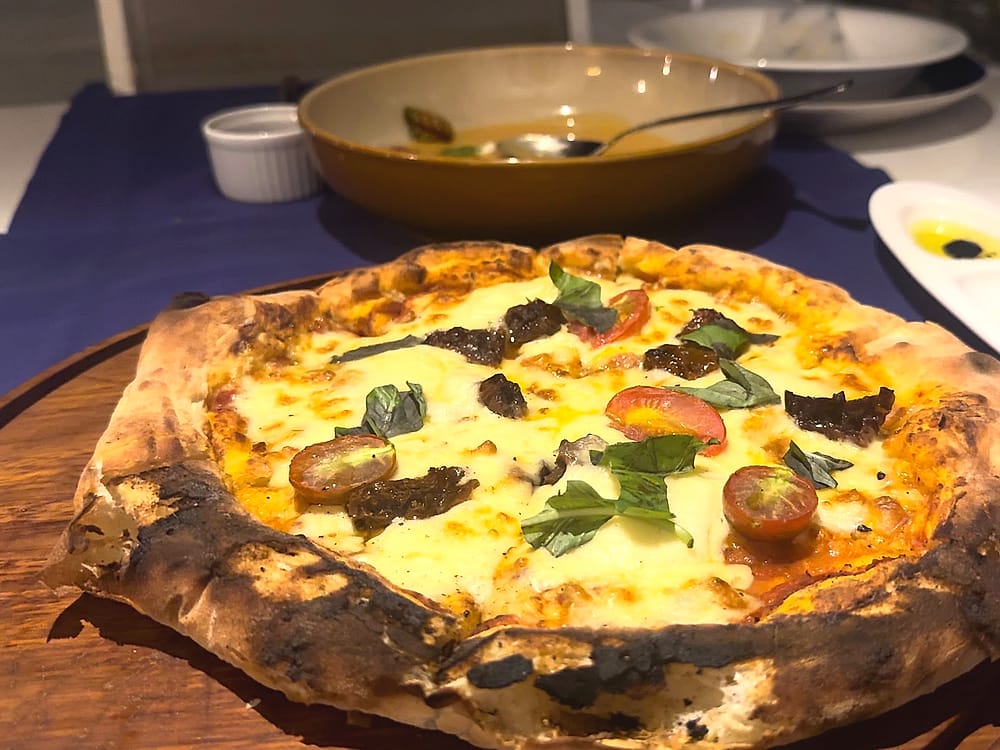 Pizza del restaurante del Meliá Danang