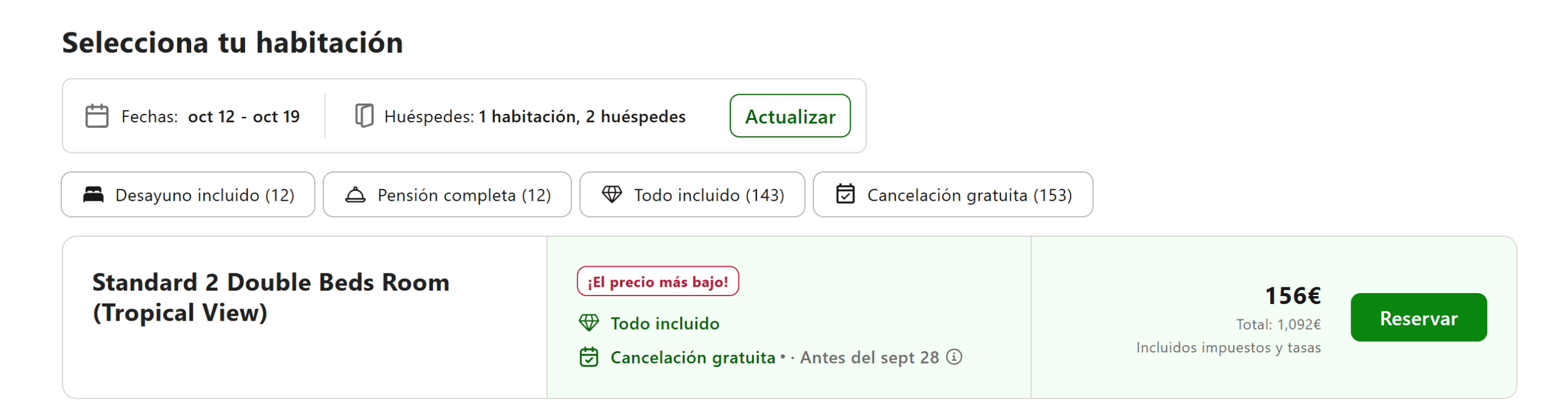 Precio del Wyndham Alltra Punta Cana en Trivago Book and Go