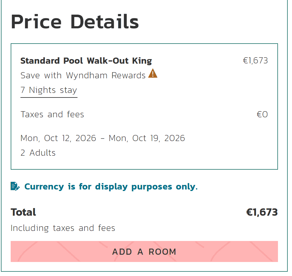 Precio del Wyndham Alltra Punta Cana en la web oficial