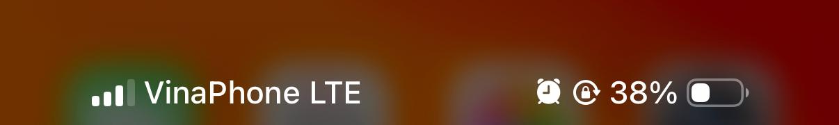 La barra de estado del móvil mostrando VinaPhone, la red que usa Holafly en Vietnam