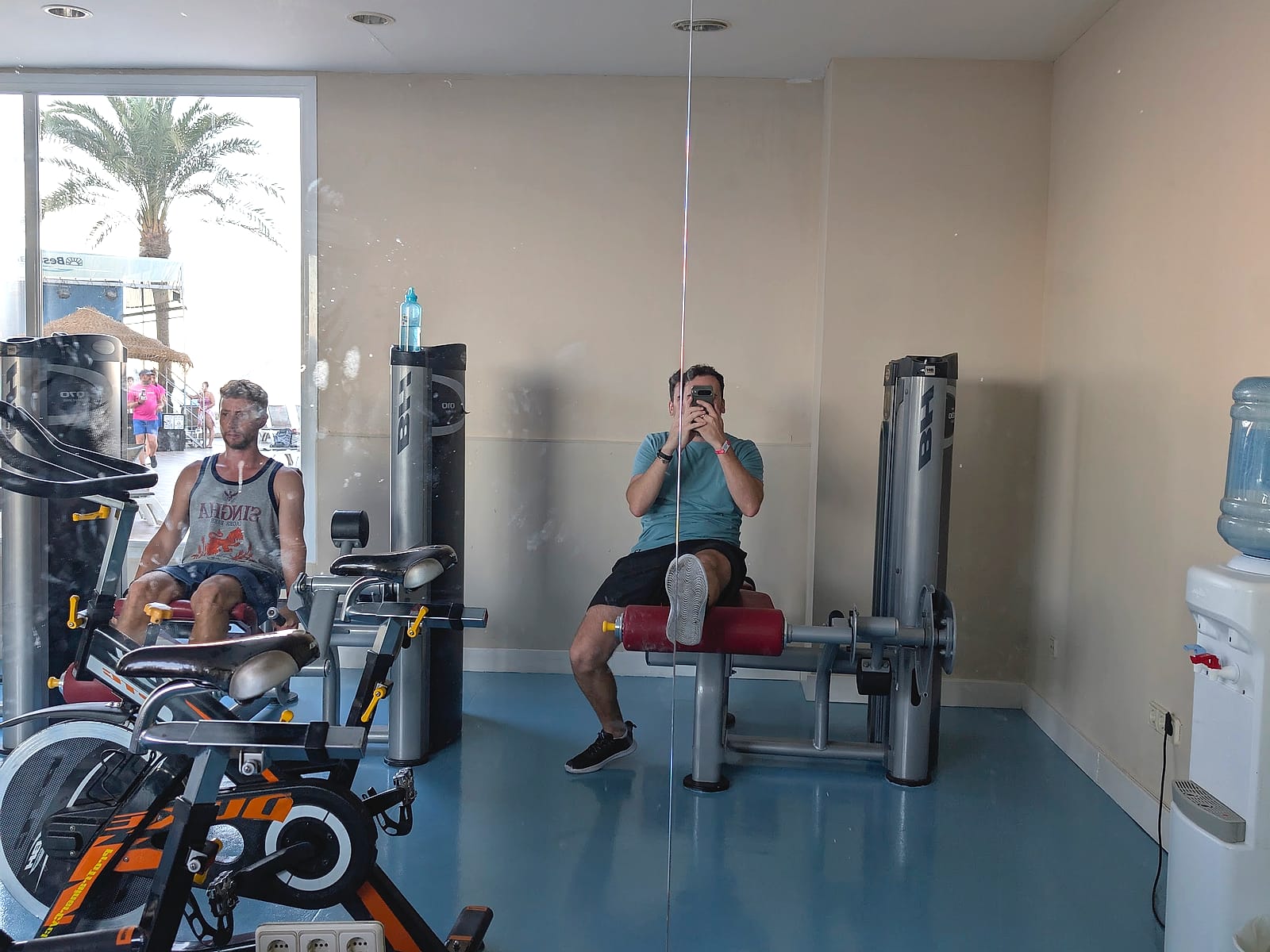 El gimnasio del Best Sabinal, con bicicletas estáticas y máquinas de musculación